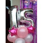 Globo Números Metalizado Plateado 40cm Cumpleaños Decoración - Imagen 4