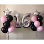 Globo Números Metalizado Plateado 40cm Cumpleaños Decoración - Imagen 3